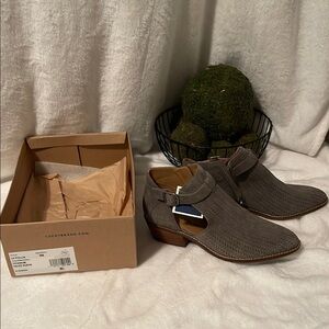 Lucky Brand Gray Ankle Boots